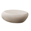 43.31'' Fiberglass Elliptical Coffee Table for Living Room