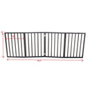 Pet Gate Dog Gate For Doorways, Stairs Or House Freestanding, Folding - Dark Brown