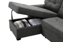 Ashlyn - Reversible Sleeper Sectional Sofa With Storage Chaise, USB Charging Ports And Pocket by Unique Piece Furniture
