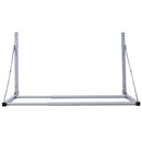 Wall-Mounted Folding Tire Storage, 30.5 To 50.5" Wide, Supports 300 Pounds - Silver by HouseOfZazla