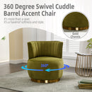 360 Degree Swivel Cuddle Barrel Accent Sofa Chair by Unique Piece Furniture