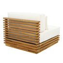 Oversized Outdoor Club Chair with Acacia Wood Frame by HouseOfZazla