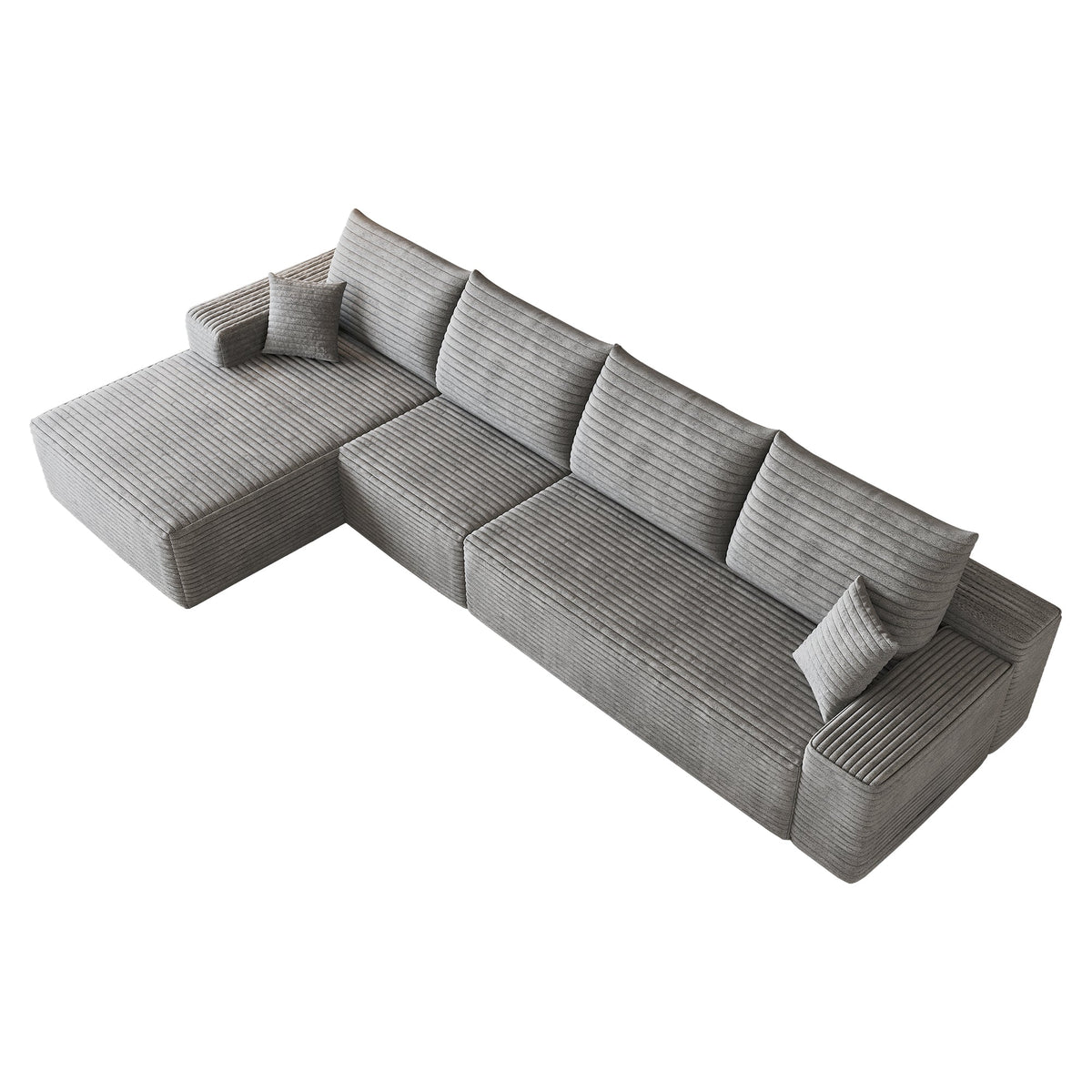 135" Cloud Sectional Couch with L-Shape Chaise, photo 8 of 8