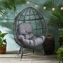 Cosmos - Round Hammered Iron Teardrop Chair by HouseOfZazla