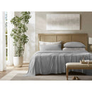 4-Piece King Stretch Jersey Sheet Set,Grey by Montret