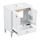 Freestanding Vanity With 1 Drawer & 2 Soft Close Doors With Door Mounted Storage by HouseOfZazla