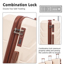 3 Pieces Set 20" / 24" / 28" Spinner Wheel Luggage With Combination Lock by HouseOfZazla