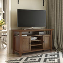 Amherst - TV Media Stand - Medium Saddle Brown by HouseOfZazla