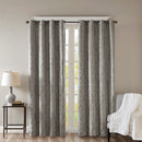 Knitted Jacquard Damask Total Blackout Grommet Curtain Panel by HouseOfZazla