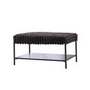 Upholstered Ottoman Coffee Table Foot Rest With Open Storage by HouseOfZazla