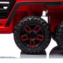 24V Ride On Large PickUp Truck car for Kids,ride On 4WD Toys with Remote Control,Parents Can Assist in Driving,Bluetooth music version,Pickup truck design with spacious storage in the rear.