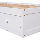 Twin Size Platform Storage Bed With 3 Drawers - White by HouseOfZazla