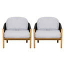 Grotta - Outdoor Wood Club Chair (Set of 2)