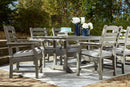Visola - RECT Dining Table w/Umb OPT - Gray