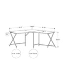 Contemporary L-Shaped Corner Computer Desk by HouseOfZazla