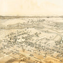 Vintage Map of New Braunfels, Texas 1881