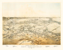 Vintage Map of New Braunfels, Texas 1881