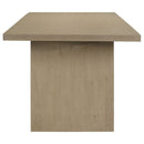 Decker 7-piece 82-inch Rectangular Dining Set Cream and Natural Oak