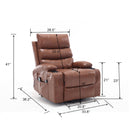 Large Size Electric Power Lift Recliner Chair Sofa With 8 Point Vibration Massage And Lumbar Heat by Unique Piece Furniture