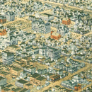 Vintage Map of Galveston, Texas 1885