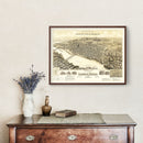Vintage Map of Laredo, Texas 1890