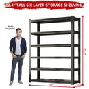 Industrial Heavy Duty Metal Garage Shelving Unit, Adjustable Storage Rack by HouseOfZazla