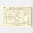 Vintage Map of Fort Worth, Texas 1928