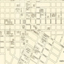 Vintage Map of Fort Worth, Texas 1928