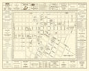 Vintage Map of Fort Worth, Texas 1928