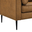 79"Mid-Century Modern Couch with high-tech Fabric Surface/ Upholstered Cushions/Pillows,Seat Sofas&Couches for Living Room Apartment Office, Large-Brown