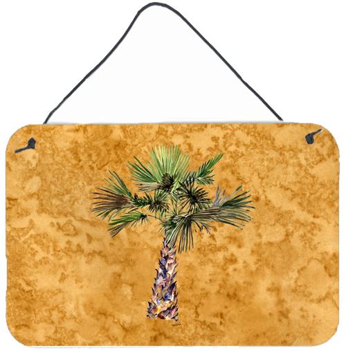 Palm Tree on Gold Wall or Door Hanging Prints 8706DS812