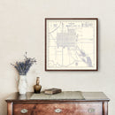 Vintage Map of Provo City, Utah 1920