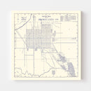 Vintage Map of Provo City, Utah 1920