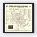 Vintage Map of Salt Lake City, Utah 1926