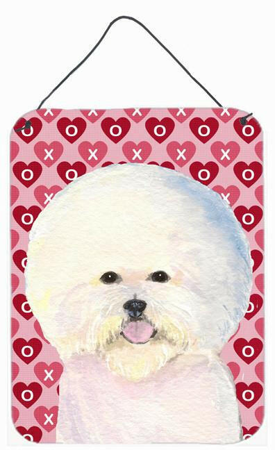 Bichon Frise Hearts Love and Valentine's Day Wall or Door Hanging Prints