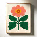 Sunny Bloom in Coral and Green