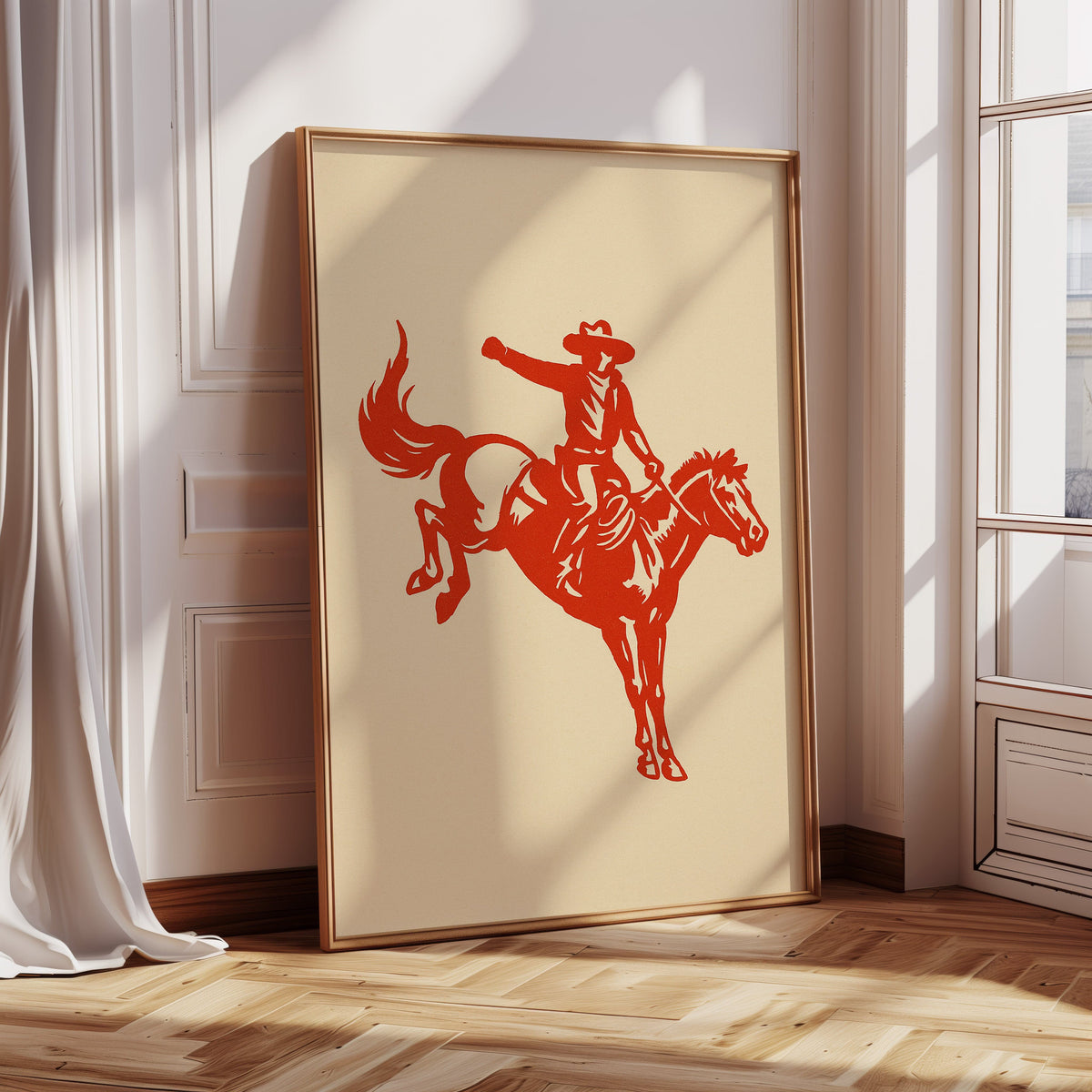 Retro Rodeo Cowboy Print, photo 8 of 19