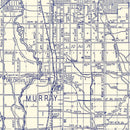 Vintage Map of Salt Lake City, Utah 1920