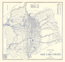 Vintage Map of Salt Lake City, Utah 1920