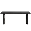 Rectangular Dining Table For 6 - 8 People With Pedestal Base by HouseOfZazla