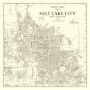 Vintage Map of Salt Lake City, Utah 1935