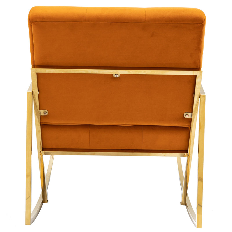 Accent Chair, leisure rocking chair with Stainless steel feet