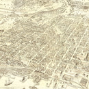 Vintage Map of Burlington, Vermont 1877