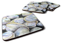 Clam Quahog Foam Coasters Set of 4 Cup Coasters for Indoor Outdoor, Tabletop Protection, Anti Slip, Mouse pad Material
