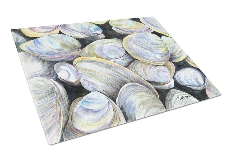 Clam Quahog  Glass Cutting Board Large