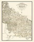 Vintage Map of Richmond, Virginia 1867