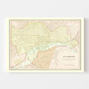 Vintage Map of Richmond, Virginia 1895