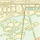 Vintage Map of Richmond, Virginia 1895