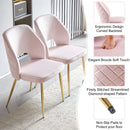 Dining Chairs With Metal Legs And Hollow Back Upholstered Dining Chairs by Unique Piece Furniture
