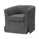 Tucker - Woven Fabric Swivel Barrel Chair by HouseOfZazla